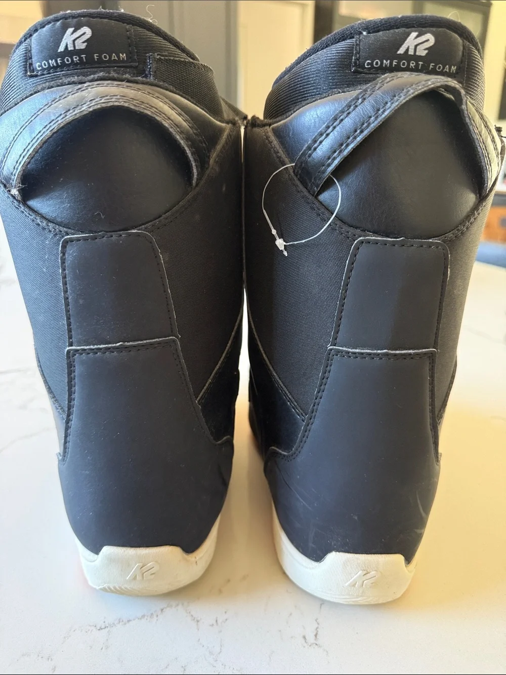 K2 Vandal Men's Black Snowboard Boots with Orange Accents
